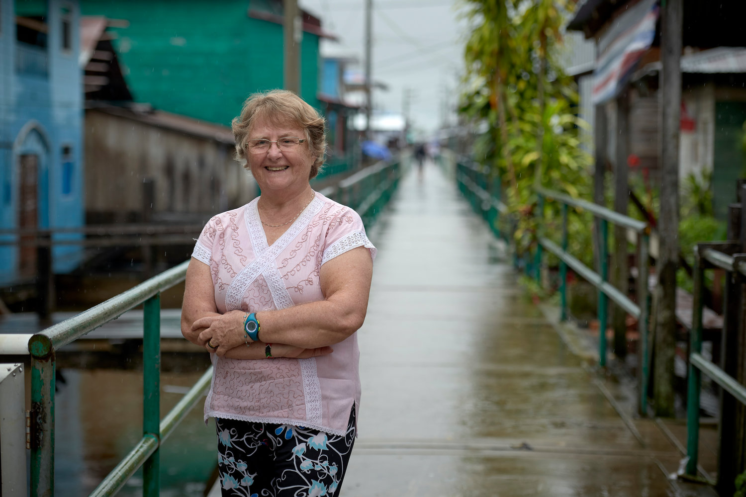 Sister Maria Emilia Molenda Kuche of Parana, Brazil, a member of the Missionaries of Jesus Crucified, is pictured March 28, 2019, in Islandia, a town in the Peruvian Amazon, where she serves.